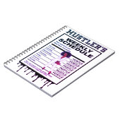 Weekschema van Hustler Notitieboek (Linkerzijde)