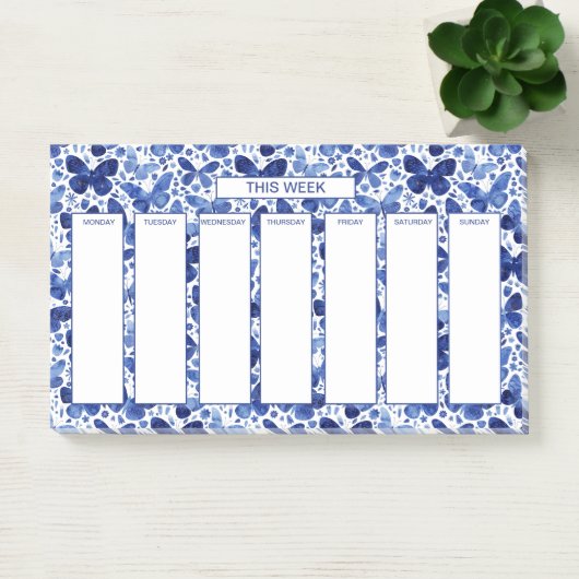 Weekschema Waterverf vlinder Post-it® Notes (Kantoor)