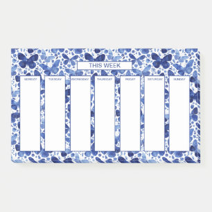 Weekschema Waterverf vlinder Post-it® Notes