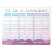 Weekse Benoeming Rainbow Waves-laptop voor zakelij Notitieblok (Voorkant)