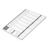 Weekse focusplanner/Organizer 11x8.5-inch laptopbl Notitieblok (Schuin)