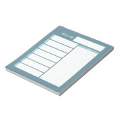 Weekse menuplanningstoetsen notitieblok (Linkerzijde)