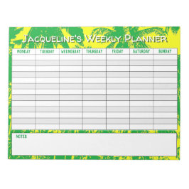 Weekse planner aan Personaliseren met de Keuze van Notitieblok