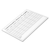 Weekse planner aan Personaliseren met de Keuze van Notitieblok (Schuin)