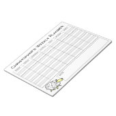 Weekse planner aan Personaliseren met de Keuze van Notitieblok (Schuin)