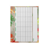 Weekse planner aan Personaliseren met de Keuze van Notitieblok (Linkerzijde)