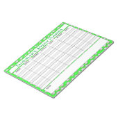 Weekse planner aan Personaliseren met de Keuze van Notitieblok (Schuin)