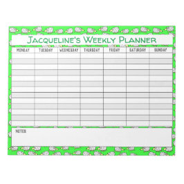 Weekse planner aan Personaliseren met de Keuze van Notitieblok