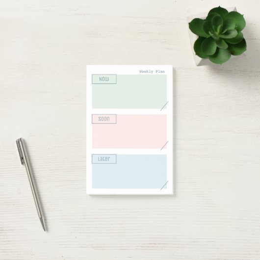 Weekse Planner Post Opmerkingen Post-it® Notes (Kantoor)