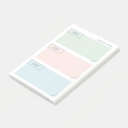 Weekse Planner Post Opmerkingen Post-it® Notes (Schuin)