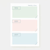 Weekse Planner Post Opmerkingen Post-it® Notes (Voorkant)