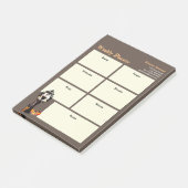 Weekse plater Halloween Classic Witch Black Dress Post-it® Notes (Schuin)