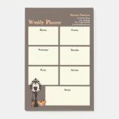 Weekse plater Halloween Classic Witch Black Dress Post-it® Notes (Voorkant)