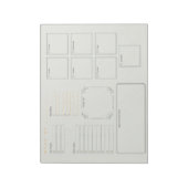 Weekselbordblok Notitieblok (Linkerzijde)