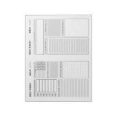 Weekselbordblok Notitieblok (Linkerzijde)