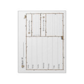 Weekselbordblok Notitieblok (Linkerzijde)