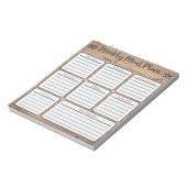 Weekselbordblok Notitieblok (Linkerzijde)