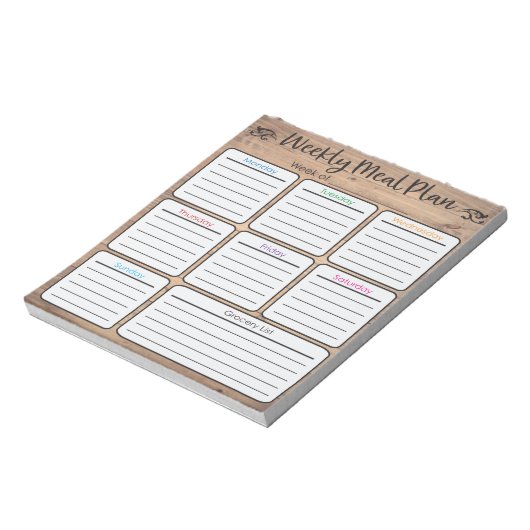 Weekselbordblok Notitieblok (Linkerzijde)