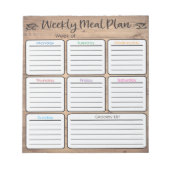 Weekselbordblok Notitieblok (Voorkant)