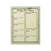 Weekselbordblok Notitieblok (Linkerzijde)