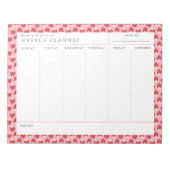 Weekselbordblok voor aardbeienvulling notitieblok (Voorkant)