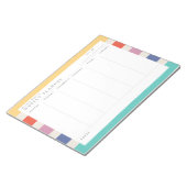 Weekselbordblok voor kleurenblok notitieblok (Schuin)