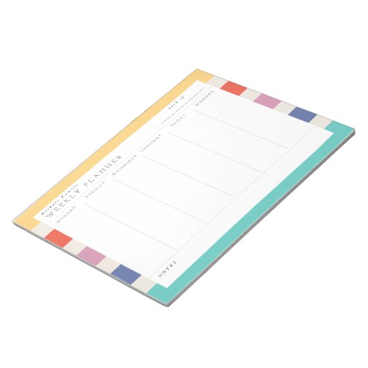 Weekselbordblok voor kleurenblok notitieblok (Schuin)