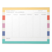 Weekselbordblok voor kleurenblok notitieblok (Voorkant)