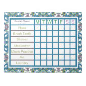 Weekselherinneringsplanner ADHD Boy's Mannen Notitieblok (Voorkant)