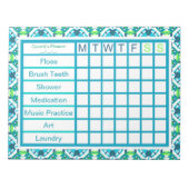 Weekselherinneringsplanner ADHD Boy's Mannen Notitieblok (Voorkant)