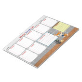 Weekselplanner voor uitvoerlijst notitieblok (Schuin)