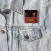 Weekstof Vierkante Button 5,1 Cm (In situ)
