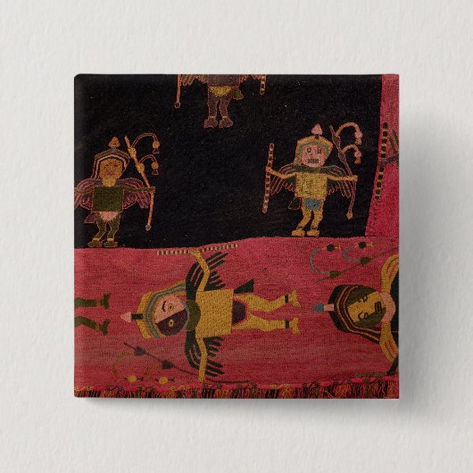 Weekstof Vierkante Button 5,1 Cm (Voorkant)