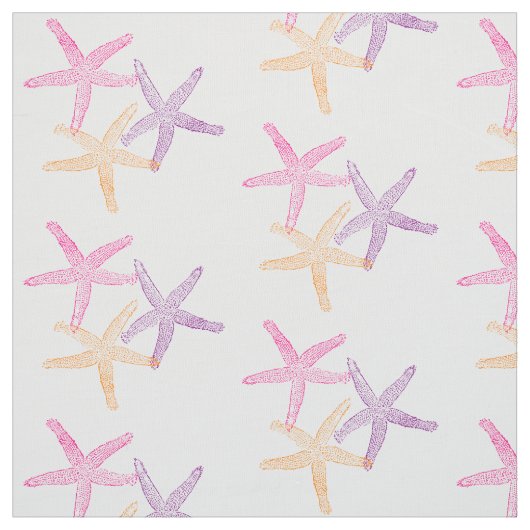 Weekstrand paars roze geel stof (Swatch)
