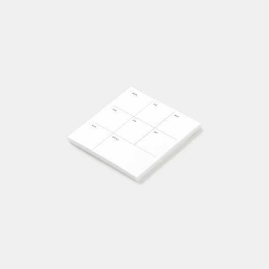 Weekstudieplanner Post-it® Notes (Schuin)