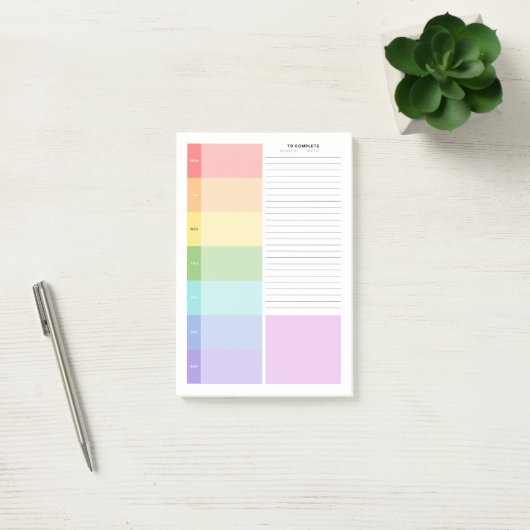 Weekstudieplanner Post-it® Notes (Kantoor)