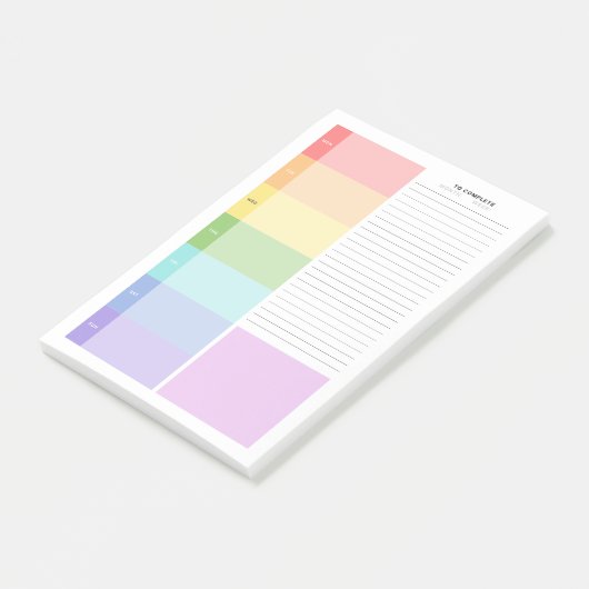 Weekstudieplanner Post-it® Notes (Schuin)