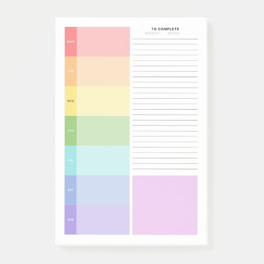 Weekstudieplanner Post-it® Notes (Voorkant)