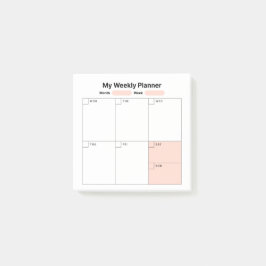 Weekstudieplanner Post-it® Notes