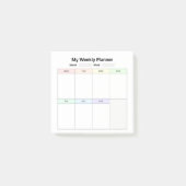 Weekstudieplanner Post-it® Notes (Voorkant)