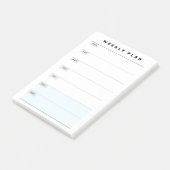 Weekstudieplanner Post-it® Notes (Schuin)