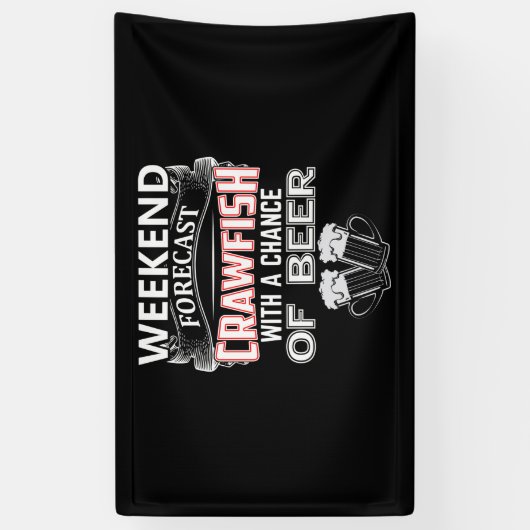 Weekvloervis met bijenkreeft spandoek (Verticaal)