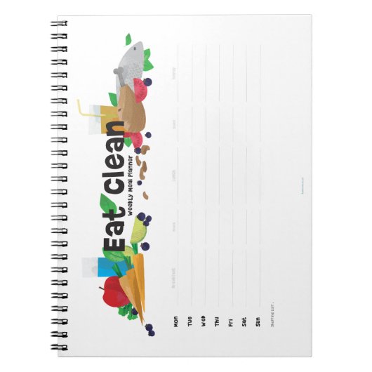 Weekvoedselplanner Notitieboek (Voorkant)