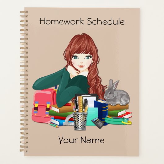 Weekweek schoolwerkweek planner (Voorkant)