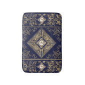 weelde | Blauw en Goud met juwelen bloeien Badmat (Voorkant Verticaal)