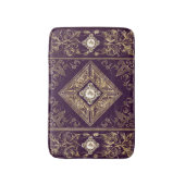  weelde | Paarse en gouden juwelen bloeien Badmat (Voorkant Verticaal)