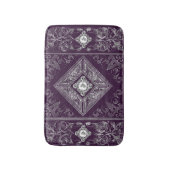 weelde | Paarse en zilveren juweel bloeien Badmat (Voorkant Verticaal)