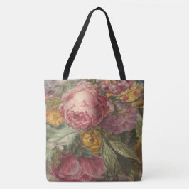weelderig Antiek Roos Tote Bag