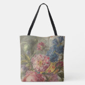 weelderig Antiek Roos Tote Bag (Achterkant)