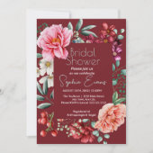 weelderig bloemig grenst aan modern Bourgondisch V Kaart (Voorkant)